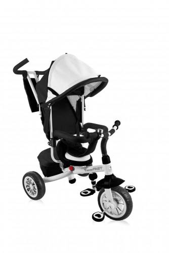 Lorelli - Tricicleta multifunctionala pentru copii fast 3 in 1 white black