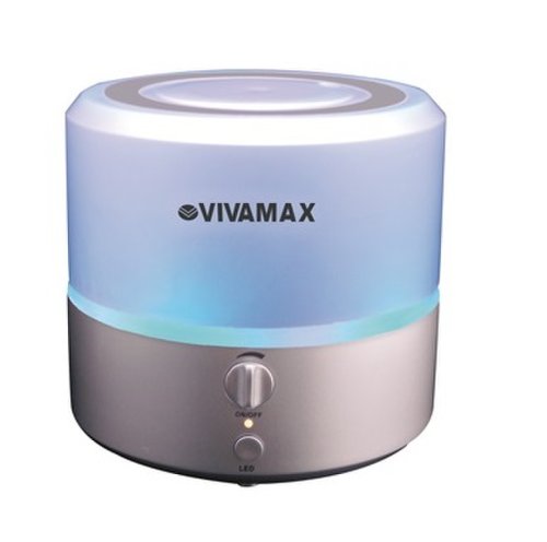 Vivamax - Umidificator de aer cu ultrasunete,ionizare,cromoterapie si aromaterapie 4 in 1