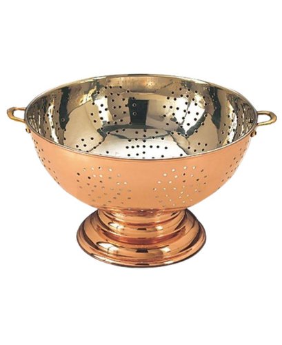 Sita din cupru Ø18cm, cu toarte din bronz
