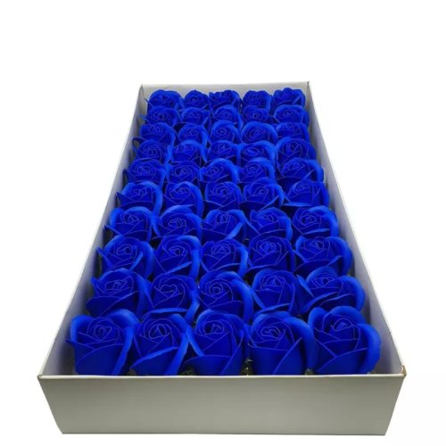 Cutie Trandafiri Sapun 50 buc - 5 cm - Albastru