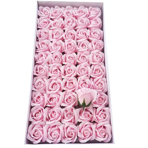 Cutie Trandafiri Sapun 50 buc - 5 cm - Roz