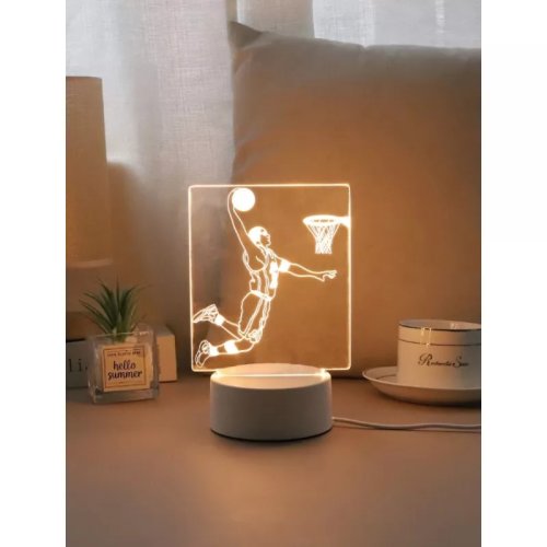 Lampa Decorativa 3D Baschetbalist - 12.6 x 10 x 19 cm