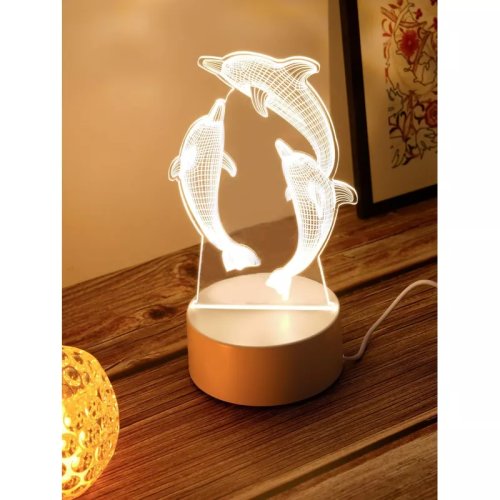 Lampa Decorativa 3D - Delfini - 11x17cm