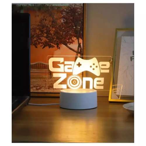 Lampa Decorativa 3D Game Zone - 17 x 9.8 x 15 cm
