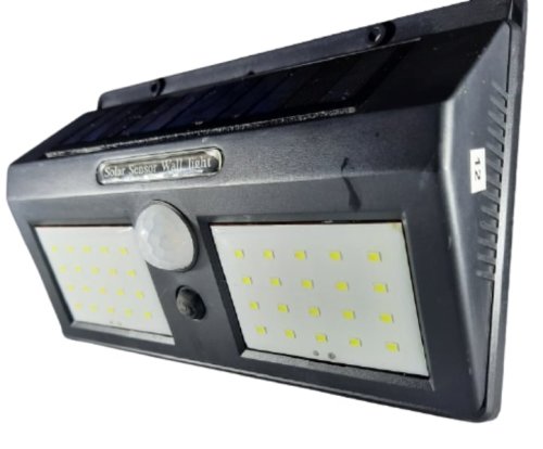 Aplica solara 5W, LVT, 40 LED-uri SMD, senzor miscare 120 grade, 300 lm, 2400mAh, alb rece