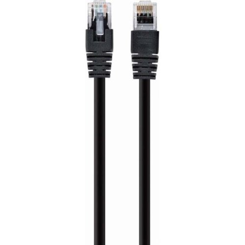 Praize - Cablu utp retea, negru cat5e, 0.25m lungime - cablu ethernet cu mufa, conector rj45