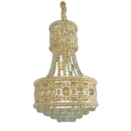 Candelabru cristal eleganta , schelet auriu , inaltime adjustabila , trandafi led 929/500 Diam 50cm E14 metal