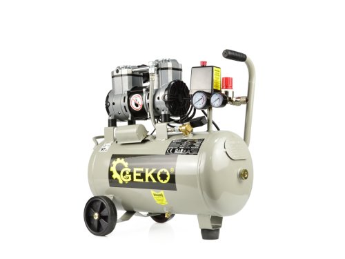 Compresor de aer cu piston, fara ulei, 24 L, 980 W, Geko G80335