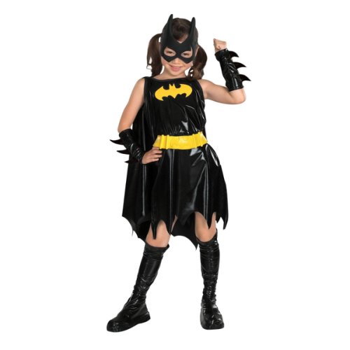 Costum Batgirl Deluxe pentru fete 120 - 130 cm 5-7 ani