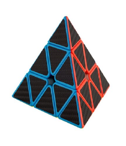 Cub Magic Pyraminx 3x3x3, Fanxin, Fibra de carbon, 503CUB