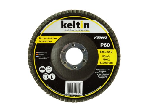 Disc abraziv pentru slefuire, 125 mm, P60, Keltin