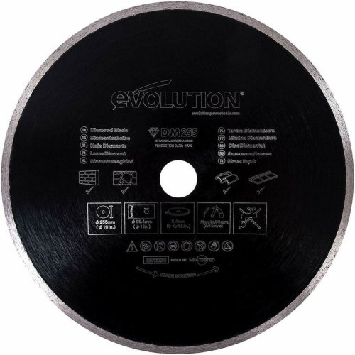 Disc pentru fierastrau circular, taiere marmura, piatra Evolution EVORAGEBLADE210DIAMOND-4831, Ø210x25.4 mm