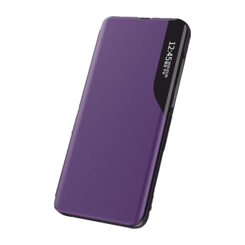 Husa tip carte, din piele ecologica compatibila cu iPhone 11 Pro - Purple