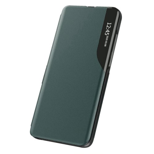 Husa tip carte, din piele ecologica compatibila cu Samsung Galaxy S20 - Dark Green