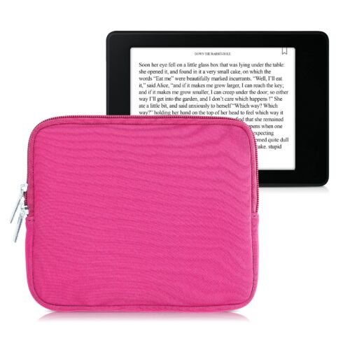 Husa universala pentru eBook Reader de 7 inch, Kwmobile, Roz, Textil, 57397.77