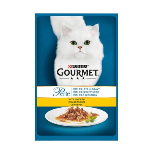 Mancare pentru pisici Gourmet Perle cu pui, 85 g