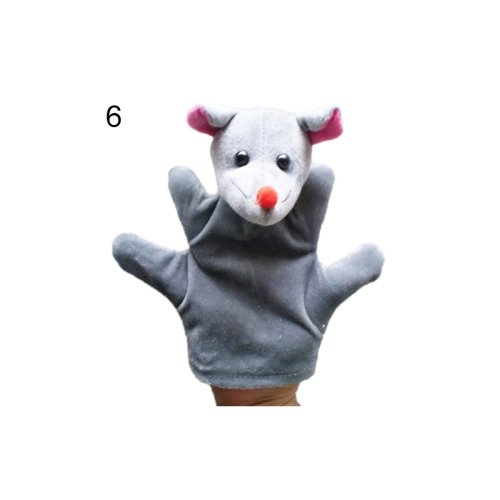 Marioneta de mana model animalut, 22.5 cm, Gonga® Gri