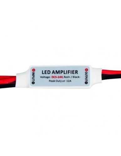 Mini amplificator pentru lumini cu LED de o singura culoare 6A, 5-24V DC, 72W