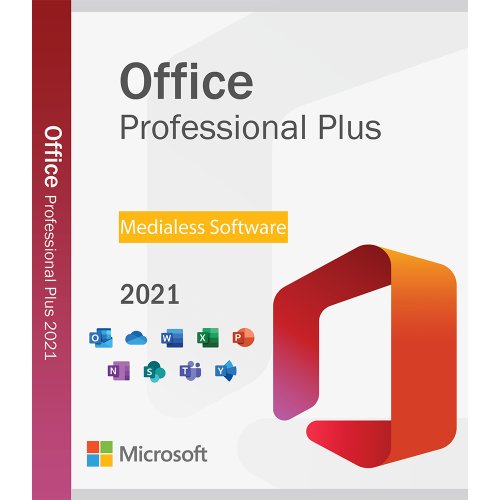 Office 2021 Professional Plus, 32/64 bit, Multilanguage, asociere cont MS, Medialess