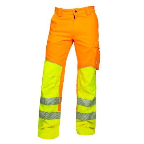 Pantaloni reflectorizanti de lucru in talie SIGNAL - portocaliu 44 portocaliu