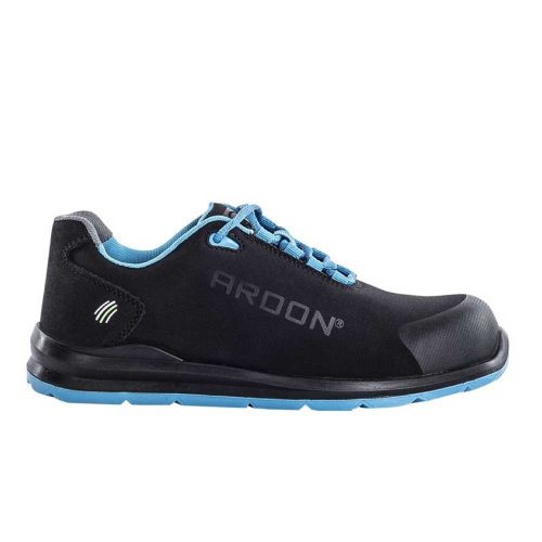 Ardon - Pantofi de protectie cu bombeu metalic si lamela antiperforatie metalica softex blue s1p 45 negru - albastru