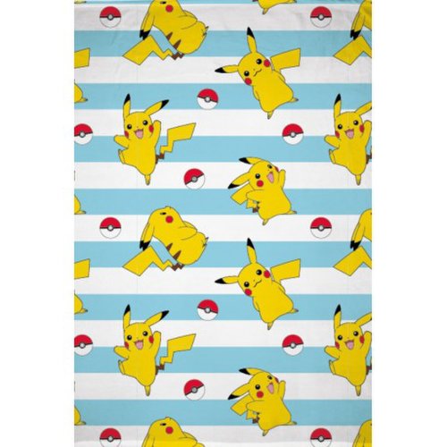 Patura pentru copii, Pokemon Pikachu, 130x170 cm