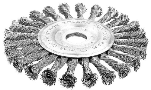 Tolsen - Perie abraziva circulara din sarma, 180 mm, industrial