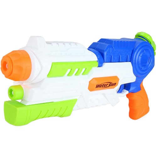Pistol cu Apa pentru Copii, Rezervor, Pentru Piscina/Plaja, Flippy, 6ani+, Albastru/Multicolor, 1000ML