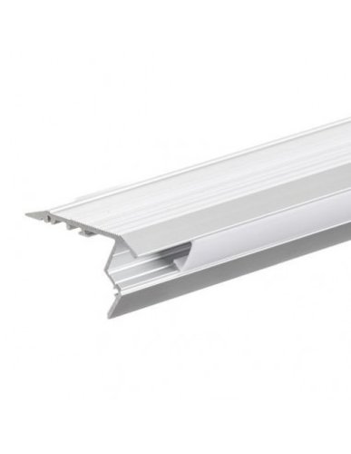 Profil aluminiu pentru benzi LED flexibile, montare pe trepte, 2m