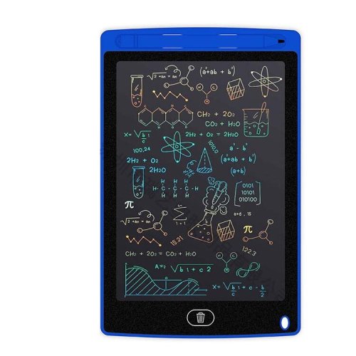 Fara - Tableta grafica de desenat pentru copii,color de 12 inch diagonala, cu buton de stergere si creion - albastru
