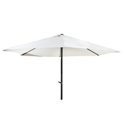 Umbrela soare cu mecanism rabatare, 250 cm, alba