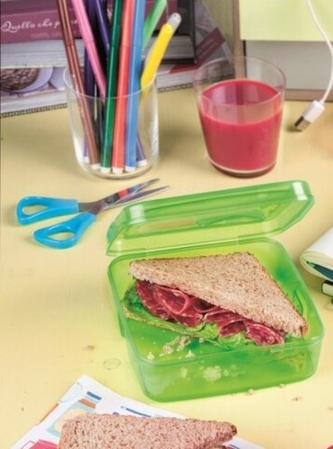 Caserola pentru sandwich, Snips, energy box, 0.5 l, polipropilena, verde