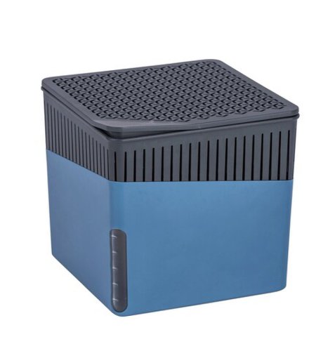 Dezumidificator, Wenko, Cube, 500 g, 13 x 13 x 13 cm, plastic, albastru