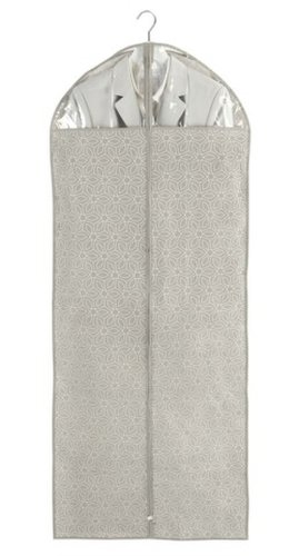 Husa pentru costum, Wenko, Balance, 60 x 150 cm, polipropilena, grej/transparent