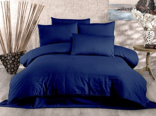 Lenjerie de pat pentru o persoana Single XL (DE), Lilyum - Dark Blue, Whitney, Bumbac Satinat