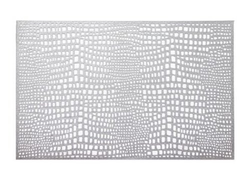 Suport farfurie Glamour, Ambition, 30x45 cm, PVC, argintiu