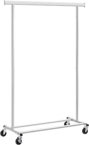 Suport mobil pentru haine Songmics, 112 x 45.4 x 160 cm, otel, argintiu