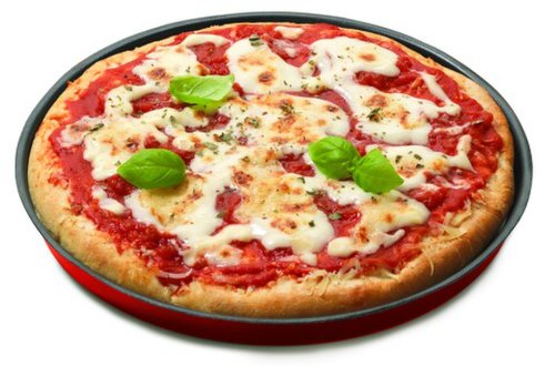 Tava rotunda pentru copt pizza in cuptorul cu microunde, Snips, 26 cm Ø, aluminiu