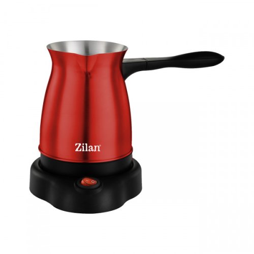 Ibric electric Zilan ZLN-3627, 600-800W, Capacitate 350ml - 6 cesti cafea, Rosu