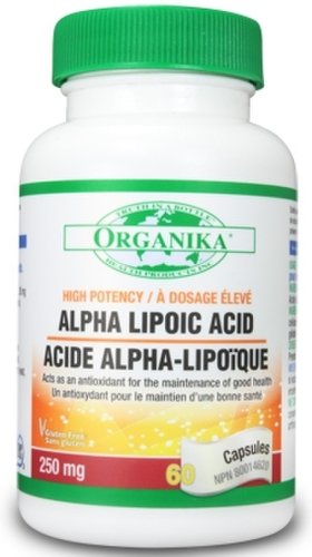 Acid alfa lipoic 250mg 60cps - organika health