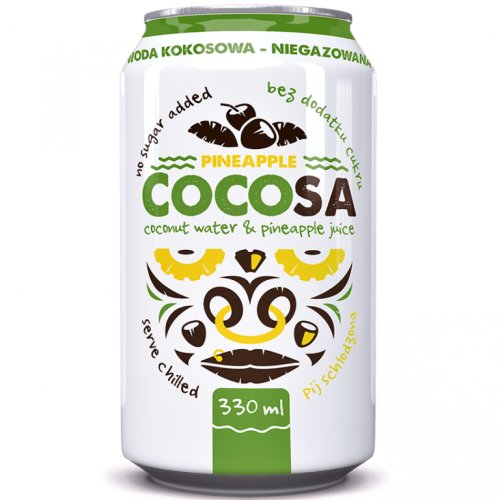 Apa cocos naturala ananas Cocosa 330ml - DIET FOOD