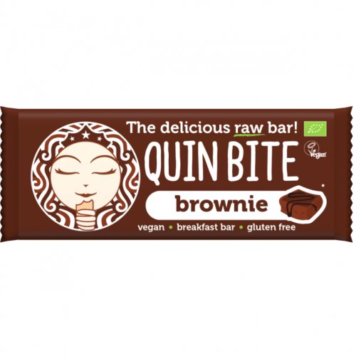 Baton raw delicios negresa ciocolata bio 30g - QUIN BITE