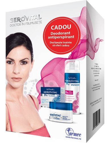 Caseta cadou Splendide [crema antirid nutritiva+deodorant antiperspirant] 2b - GEROVITAL H3 CLASSIC