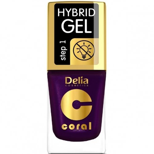 Delia Cosmetics - Lac unghii hybrid gel 62 11ml - coral