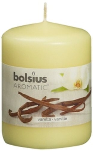 Lumanare parfumata stalp 22h vanilie 160g - BOLSIUS