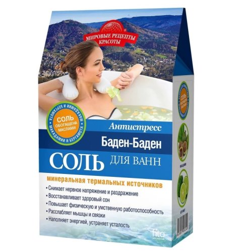 Fitocosmetic - Sare baie baden baden efect antistres 500g - fitokosmetik