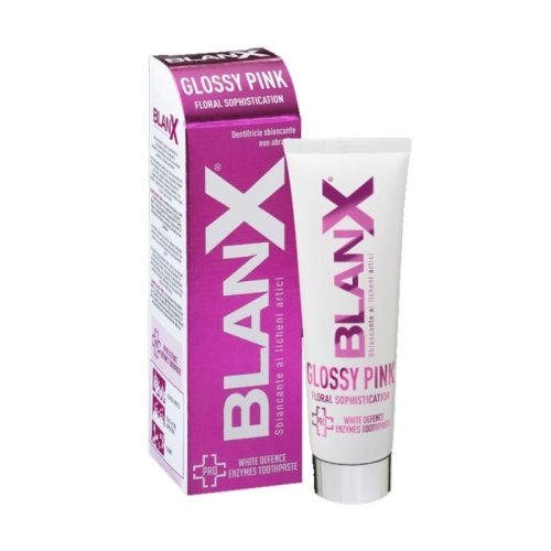 BLANX Pasta de dinti Pro Glossy Pink cu enzime, 75ml