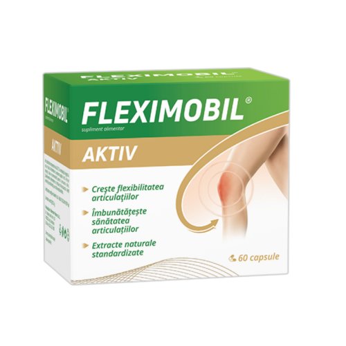 Fleximobil Aktiv, 60 capsule – recomandat in bolile articulare