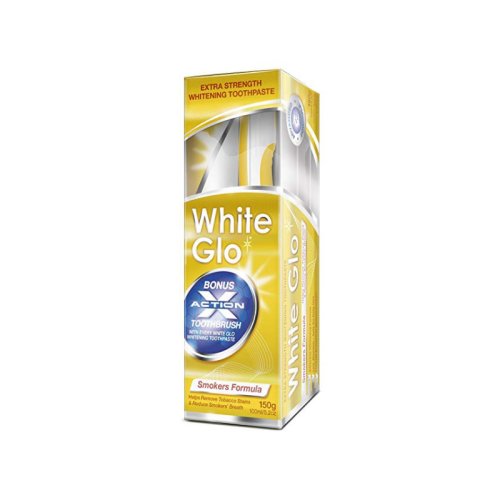 Barros Laboratories - Pasta de dinti white glo smokers formula, 100 ml/150 g