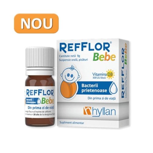 Hyllan Pharma - Refflor bebe cu vitamina d, 10 ml picaturi